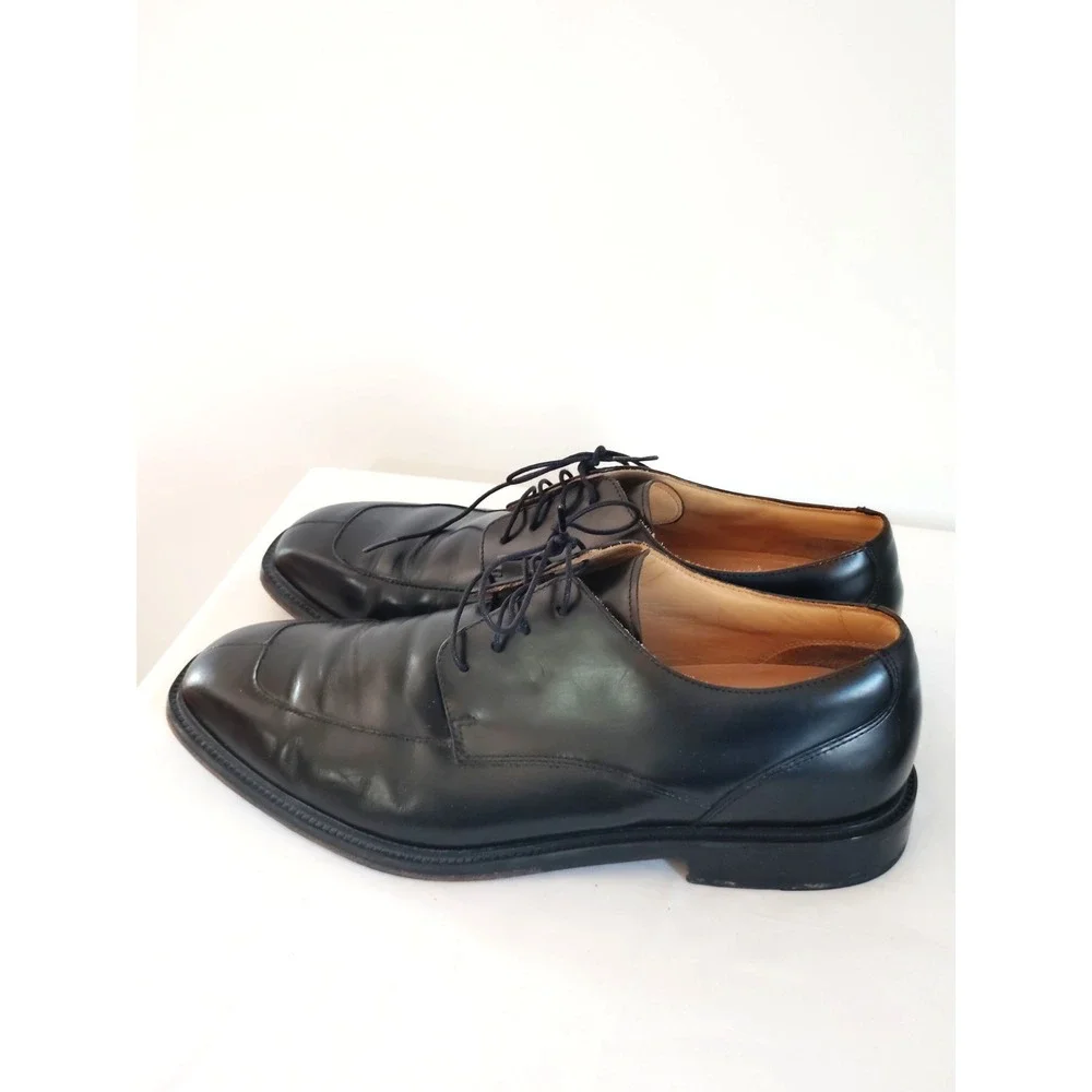 Rockport Men Style Leader 2 Bike Toe Oxford Black Leather Comfy Dress Shoes 10.5